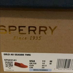 Sperry Gold Cup Top-Sider's USA size 11